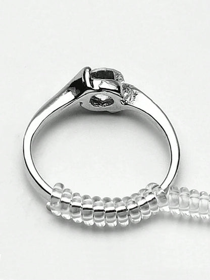 1/4pcs/Set Transparent Ring Adjuster- Adjustable Invisible Jewelry Sizer, Shrink Wrap Packaging, Anti-Slip Protection, Loose Ring Protector, Fits Almost Any Ring, Easy To Use, Durable