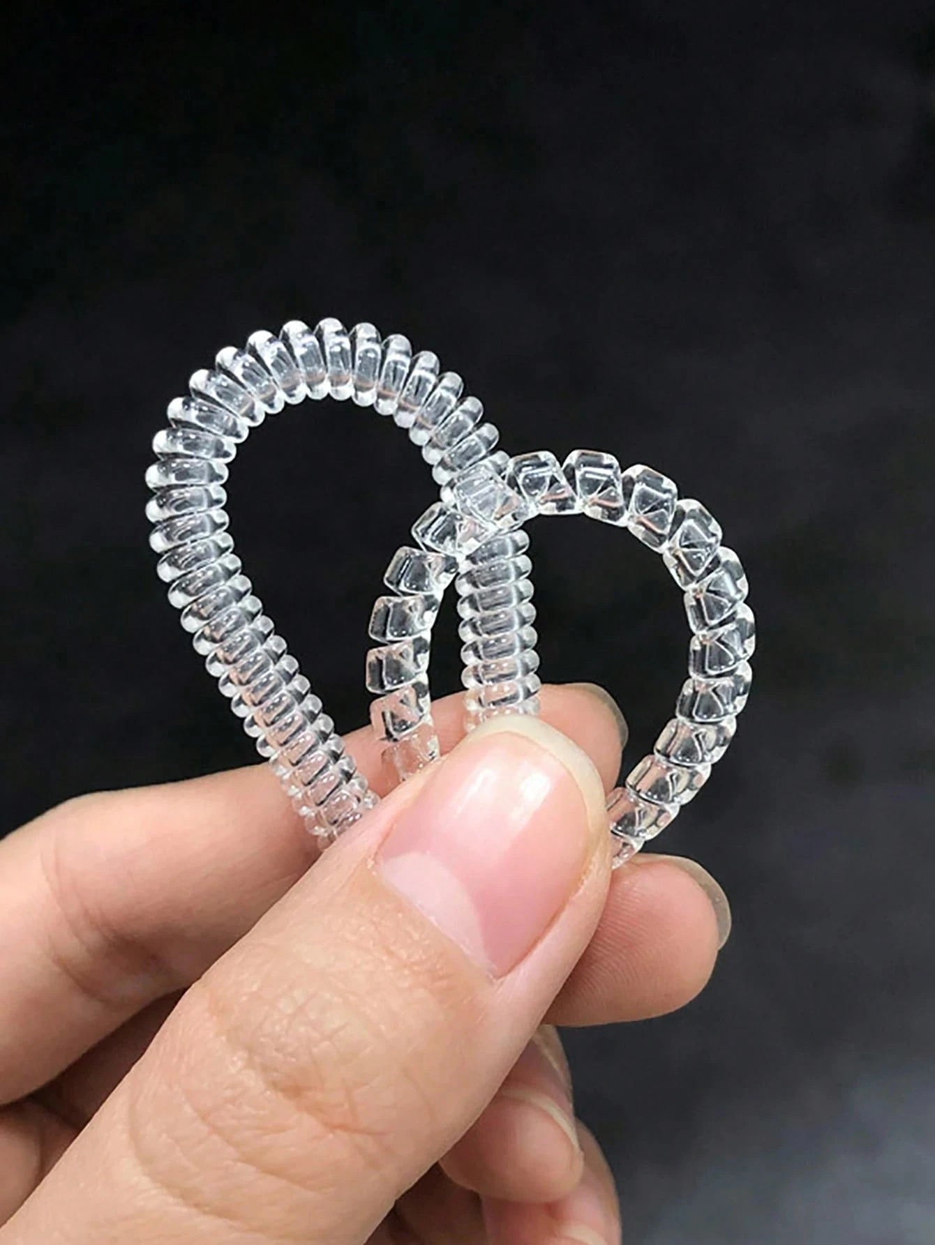 1/4pcs/Set Transparent Ring Adjuster- Adjustable Invisible Jewelry Sizer, Shrink Wrap Packaging, Anti-Slip Protection, Loose Ring Protector, Fits Almost Any Ring, Easy To Use, Durable