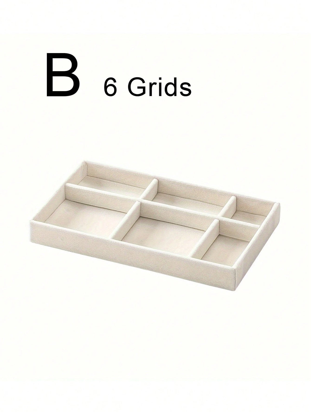 1/5pcs Beige Jewelry Tray, Ring Necklace Storage Tray, Rectangular Jewelry Organizer, Jewelry Display Tray, Drawer Divider Storage Tray, Small Item Storage And Organizer Box, Stackable Jewelry Storage