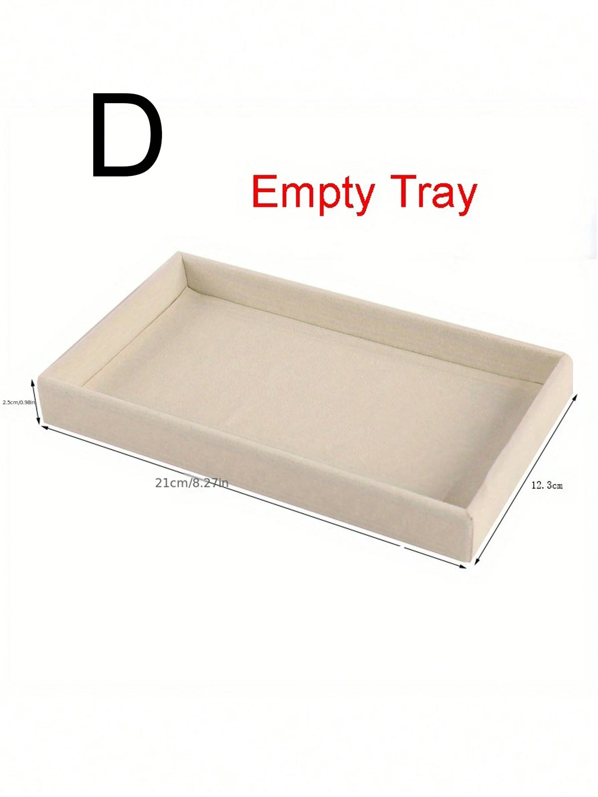 1/5pcs Beige Jewelry Tray, Ring Necklace Storage Tray, Rectangular Jewelry Organizer, Jewelry Display Tray, Drawer Divider Storage Tray, Small Item Storage And Organizer Box, Stackable Jewelry Storage