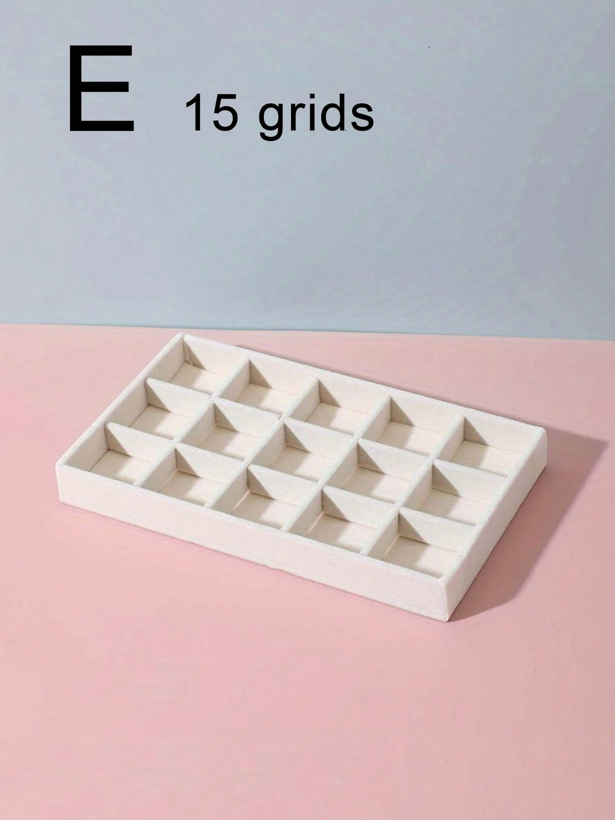 1/5pcs Beige Jewelry Tray, Ring Necklace Storage Tray, Rectangular Jewelry Organizer, Jewelry Display Tray, Drawer Divider Storage Tray, Small Item Storage And Organizer Box, Stackable Jewelry Storage