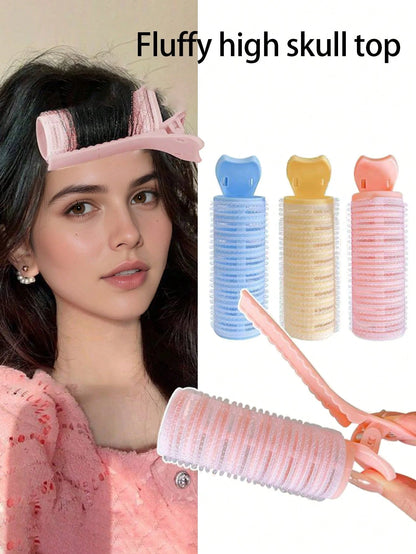 1 French-Style New Curling Iron, Student-Style Fluffy Curling Iron For Roots, Air Bangs Curling Roller