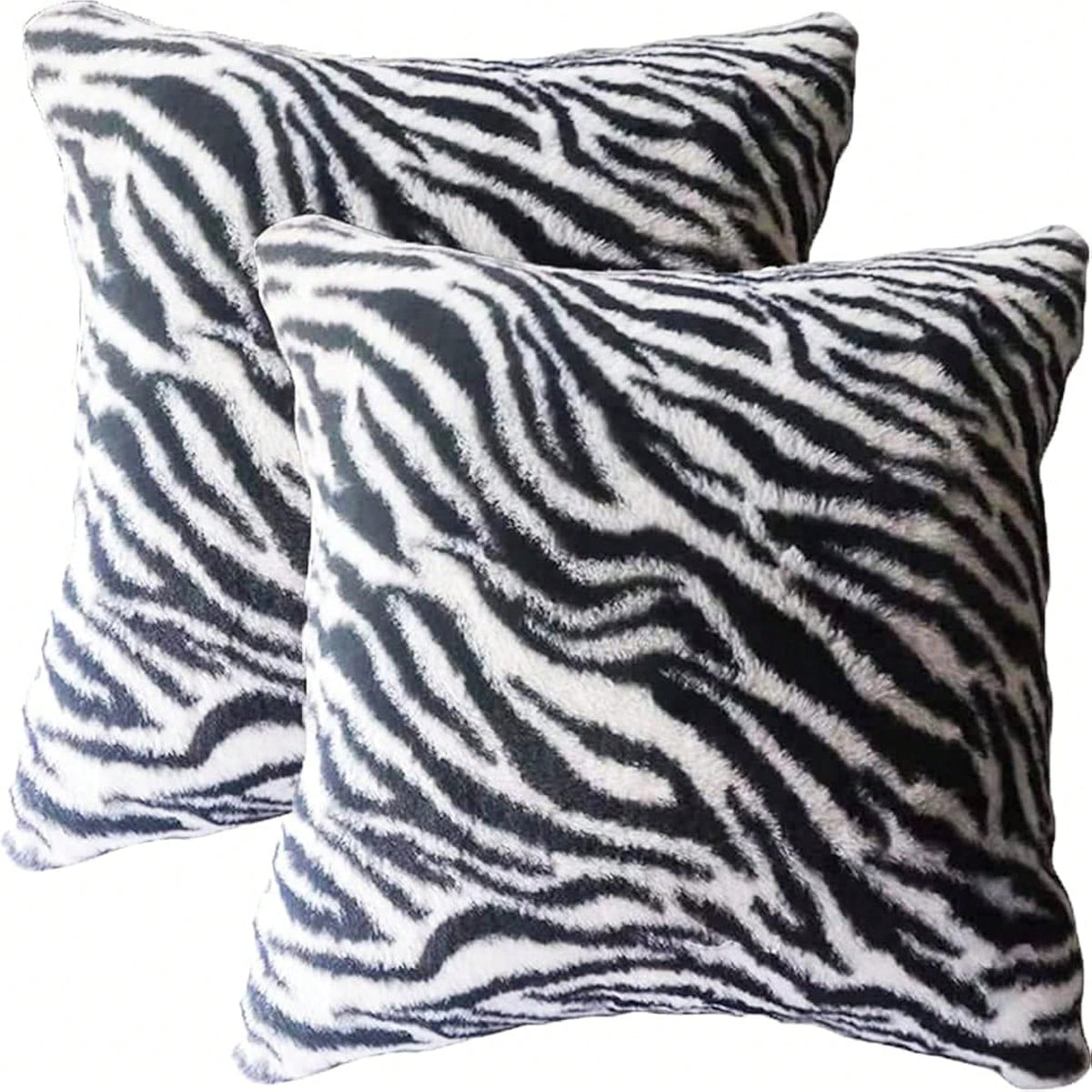 1 Pack 2D Printed Double-Sided Linen Pillow Cover, Zebra Stripe Pattern Decorative Throw Pillow Case For Couch, Bed, Living Room, Bedroom, Home Decor, Insert Not Included