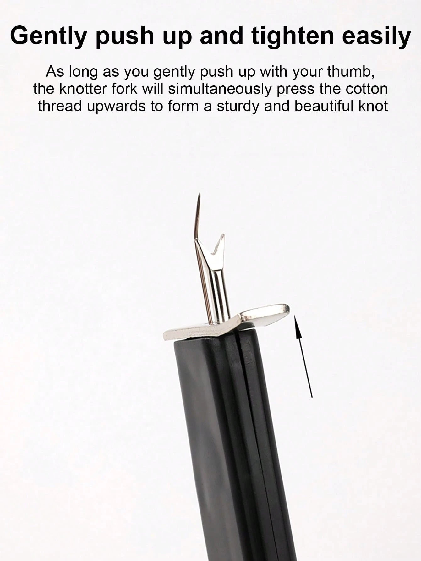 1-Pack DIY Jewelry Making Tool- Bead Knotter, For Bracelets And Silk Thread Crafts, Plastic Material