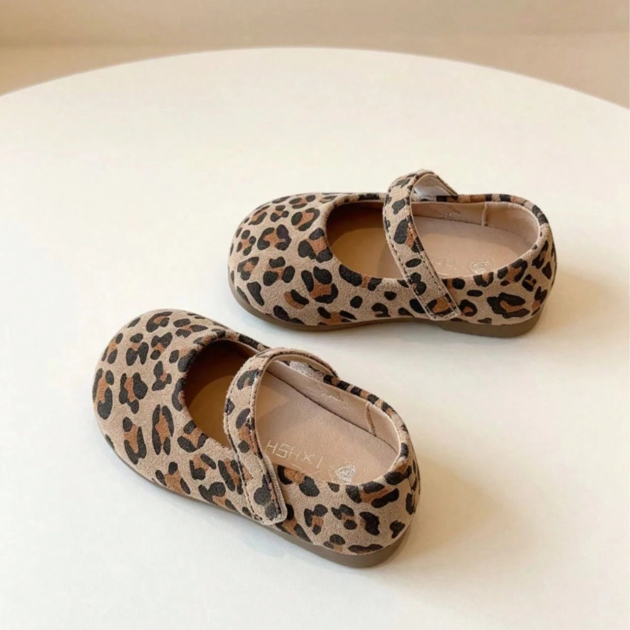 1 Pair Girls' Vintage Leopard Print Mary Jane Shoes, Soft Sole, Lightweight, Comfortable, Breathable, Versatile For Daily Wear, Commuting And Kindergarten