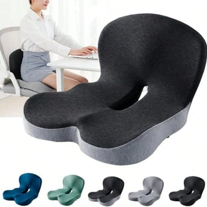 1 Pc Comfortable Back Support Seat Cushion- Soft, Supportive Pad For Office Chairs, Gaming Chairs, And Long Sitting Sessions- Ideal For Driving, Desk Work, And A Perfect Back-To-School Gift Chair Cush