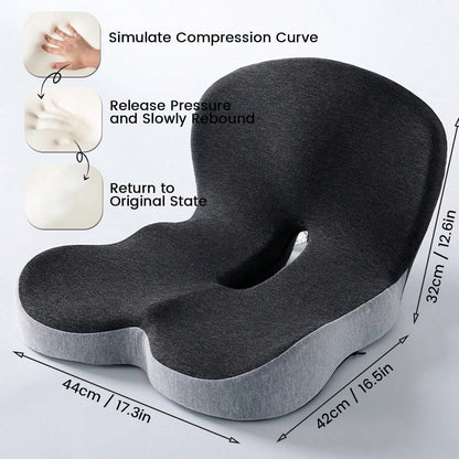 1 Pc Comfortable Back Support Seat Cushion- Soft, Supportive Pad For Office Chairs, Gaming Chairs, And Long Sitting Sessions- Ideal For Driving, Desk Work, And A Perfect Back-To-School Gift Chair Cush