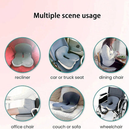1 Pc Comfortable Back Support Seat Cushion- Soft, Supportive Pad For Office Chairs, Gaming Chairs, And Long Sitting Sessions- Ideal For Driving, Desk Work, And A Perfect Back-To-School Gift Chair Cush