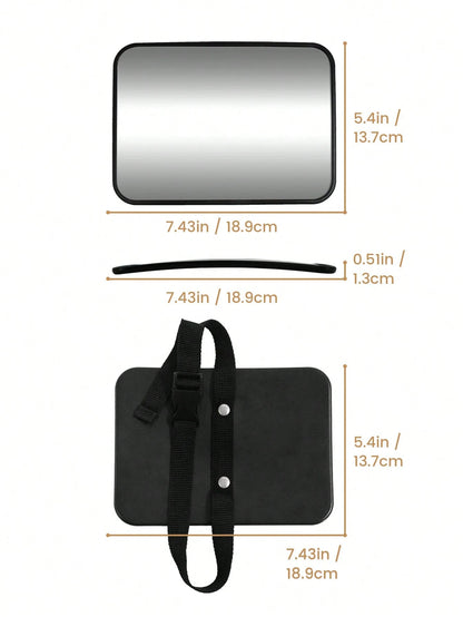 1 Pc Crash Tested And Certified Shatterproof Baby Car Mirror For Rear Facing Infant With Wide Larger Crystal Clear View