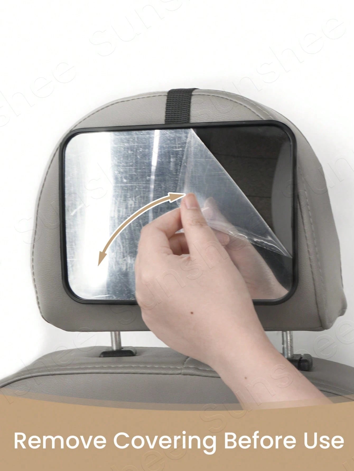 1 Pc Crash Tested And Certified Shatterproof Baby Car Mirror For Rear Facing Infant With Wide Larger Crystal Clear View