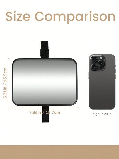 1 Pc Crash Tested And Certified Shatterproof Baby Car Mirror For Rear Facing Infant With Wide Larger Crystal Clear View