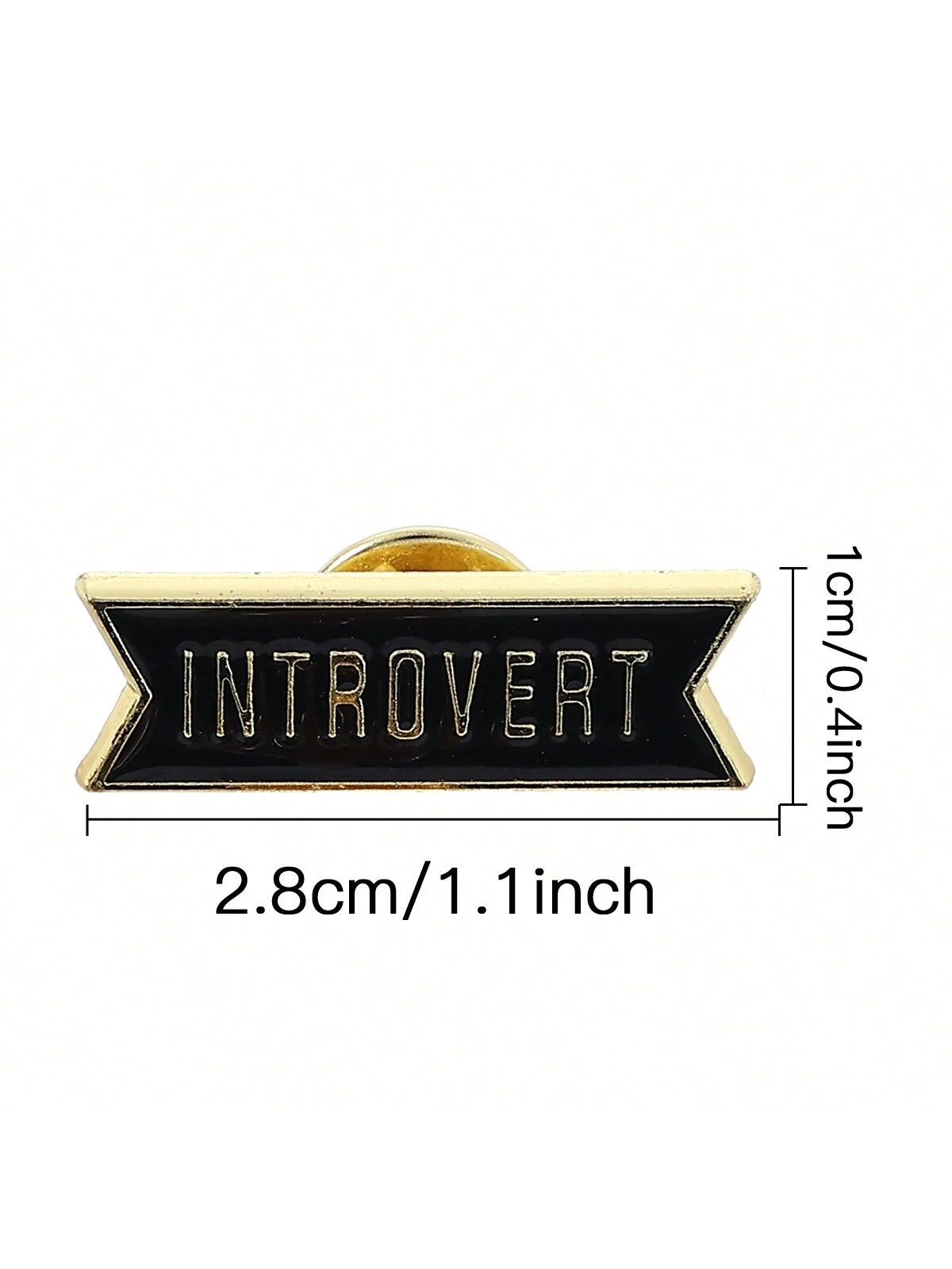 1 Pc Cute Introvert Sign Brooch Enamel Pin For Introvert Person Dress Accessories Pin For Clothes Bag Charm School Office Accessories Shirts Jacket Jewelry Christmas Halloween Clothes Pin Funny Teache
