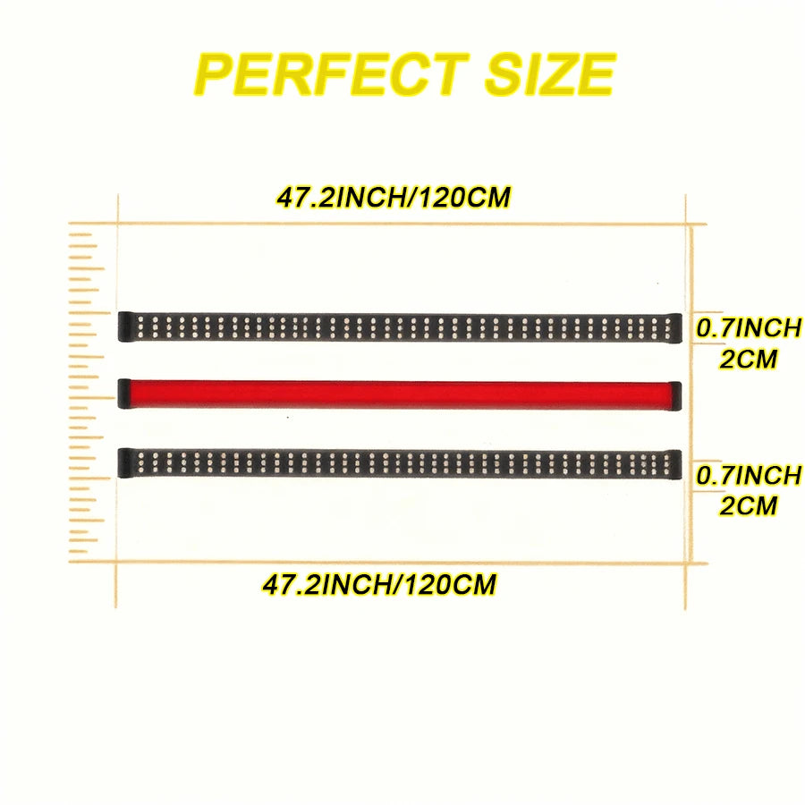 1 Piece 47-Inch/120-Centimeter, DC12V Plug-In Mount, Enhanced Nighttime Visibility LED Decorative Light Strip, Universal Pickup, SUV, Van And Truck Turn Signal Tailgate Decorative Practical Light Stri
