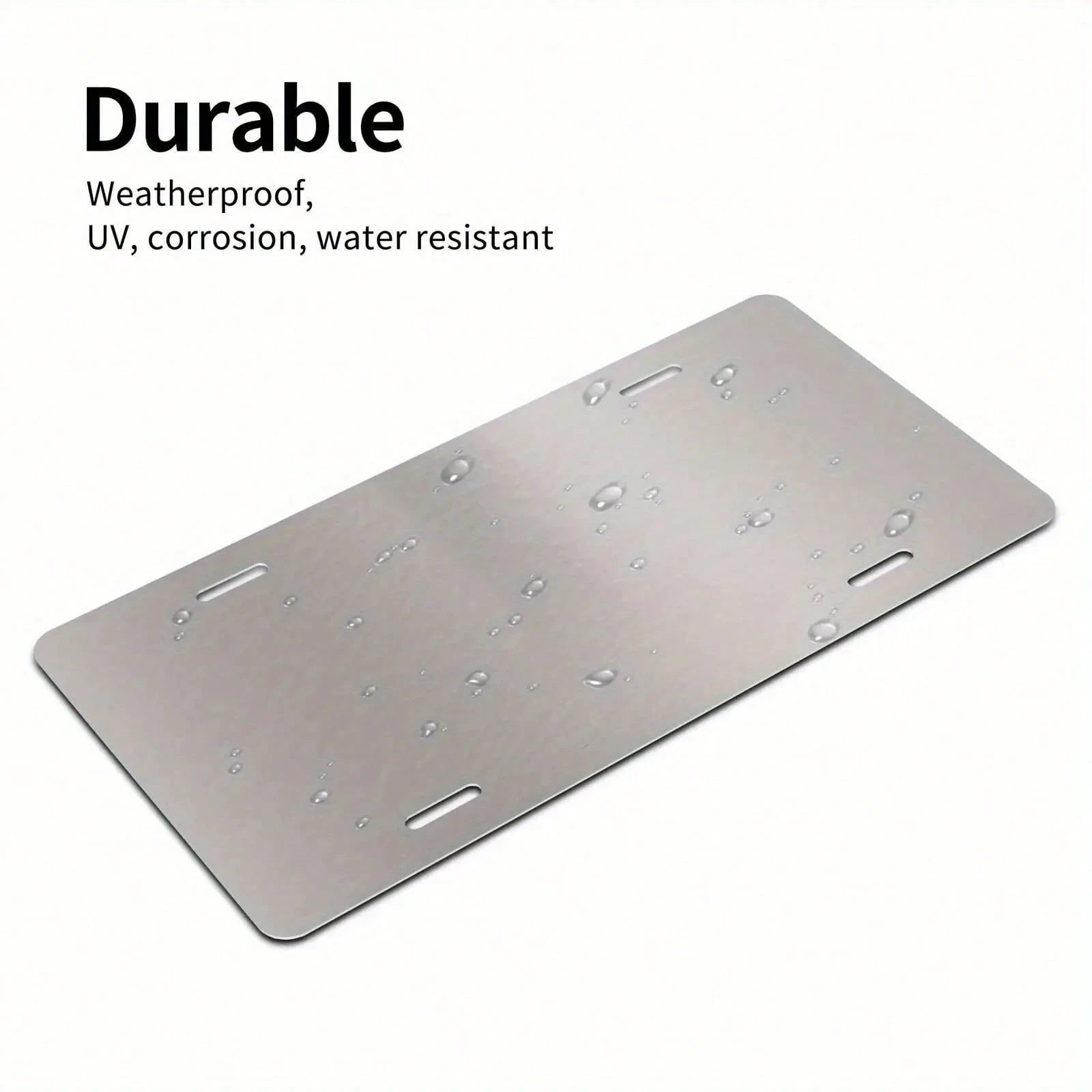 1 Piece Aluminum American Flag License Plate- 6x12inch Retro Star And Stripe Design, Weather-Resistant Metal Car Exterior Decoration (Decorative Purpose Only), Distressed Style 2D Flat Surface, Suita
