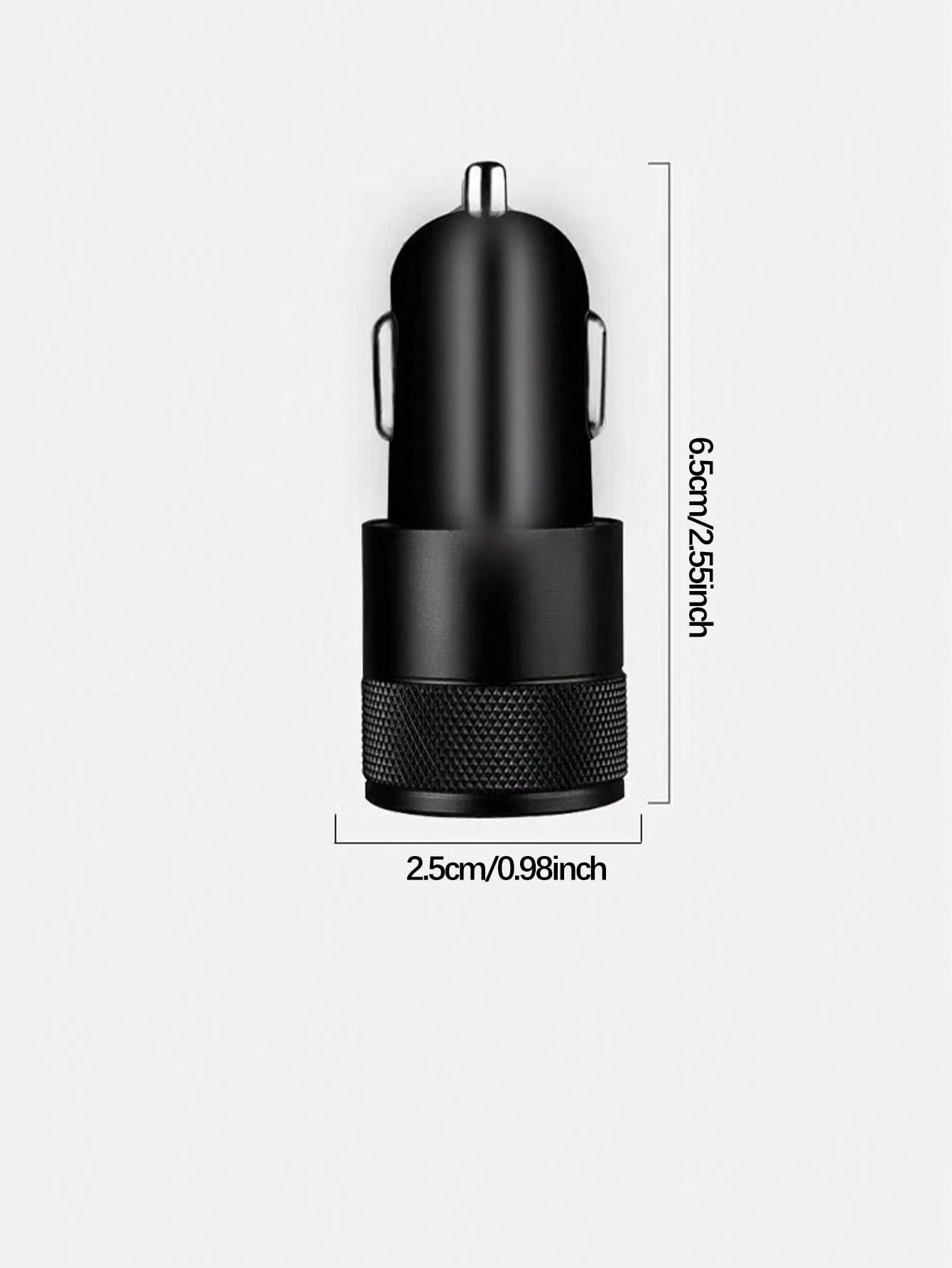 1 Piece Of 3.1a Usb+Pd Interface Metal Fast Charging Car Charger, Suitable For 12v 24v Cars, Buses And Trucks.