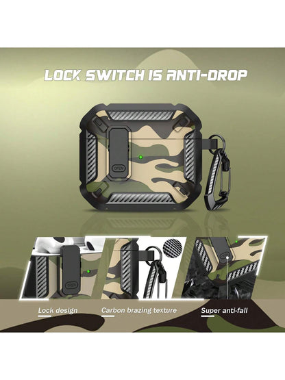 1 Piece Of Apple Earphone Protective Case Suitable For Airpods4 Protective Case New Apple 4th Generation Earphone Case Airpodspro2 Camouflage Earphone Protective Case