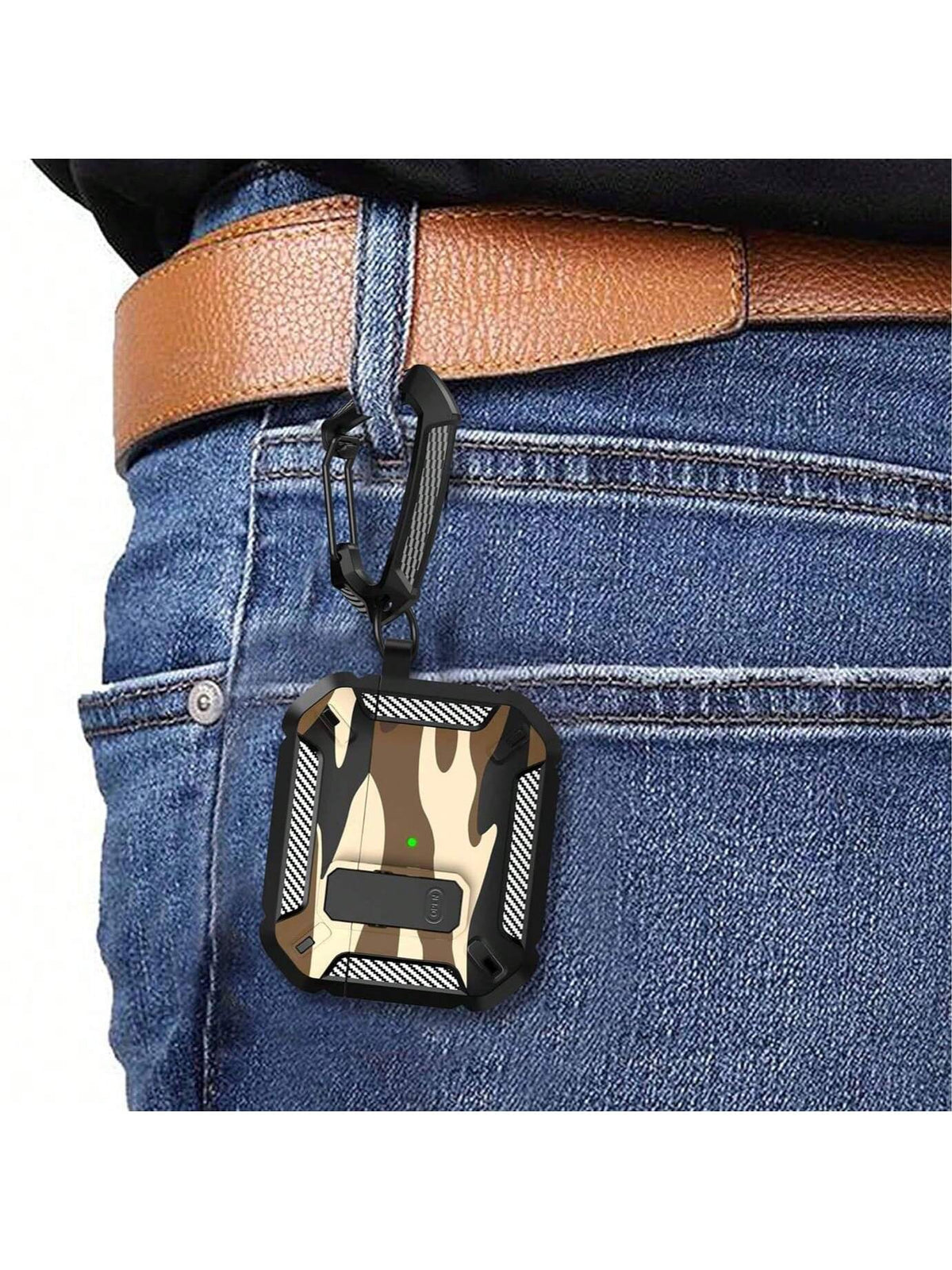 1 Piece Of Apple Earphone Protective Case Suitable For Airpods4 Protective Case New Apple 4th Generation Earphone Case Airpodspro2 Camouflage Earphone Protective Case