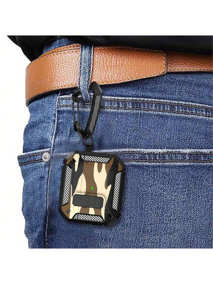 1 Piece Of Apple Earphone Protective Case Suitable For Airpods4 Protective Case New Apple 4th Generation Earphone Case Airpodspro2 Camouflage Earphone Protective Case