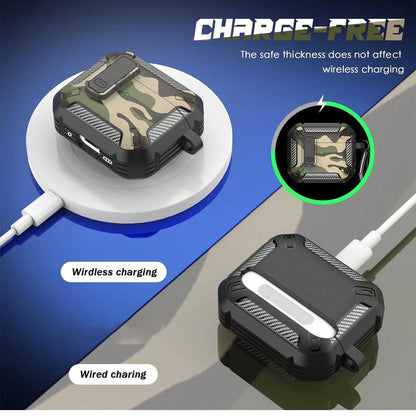 1 Piece Of Apple Earphone Protective Case Suitable For Airpods4 Protective Case New Apple 4th Generation Earphone Case Airpodspro2 Camouflage Earphone Protective Case