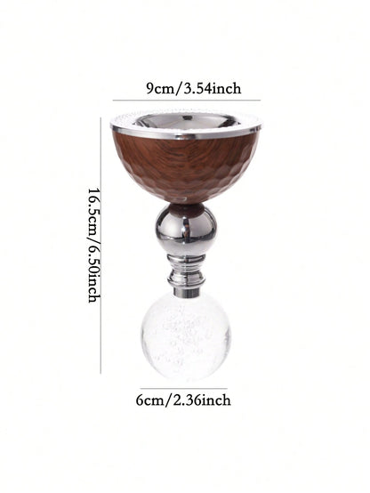 1 Set/1 Pc Metal Crystal Incense Burner, Islamic Ins Light Luxury Style Vertical Incense Burner, Home/Living Room/Bedroom/Tea Room Decor, Home Decoration, Heat-Resistant Easy-To-Clean Middle Eastern F