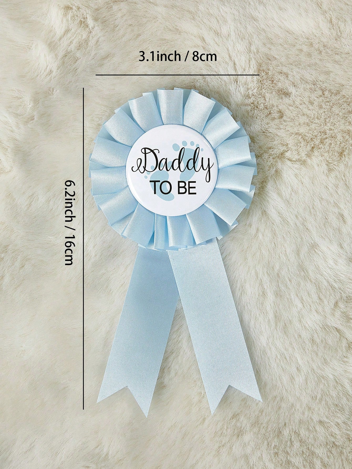 1 Set Of 2pcs Baby Shower Pins 'Mommy To Be/Daddy To Be' Medal, Commemorative Gift For Expectant Parentsbaby Shower Family Decorations Gifts