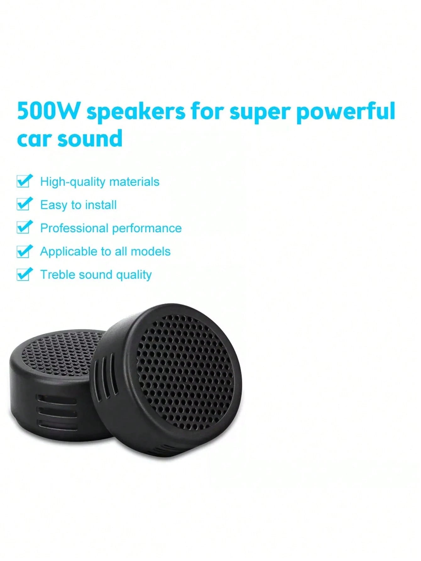 1 Set Universal Car Tweeters Car High Fidelity Audio Speakers High-Power Mini Dome Speakers