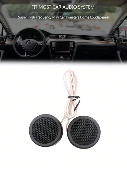 1 Set Universal Car Tweeters Car High Fidelity Audio Speakers High-Power Mini Dome Speakers