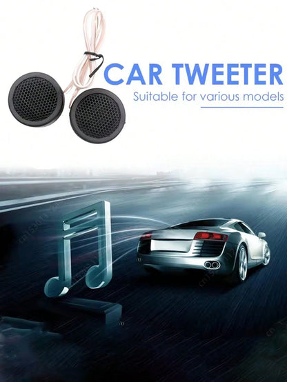 1 Set Universal Car Tweeters Car High Fidelity Audio Speakers High-Power Mini Dome Speakers