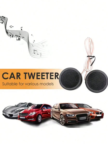 1 Set Universal Car Tweeters Car High Fidelity Audio Speakers High-Power Mini Dome Speakers