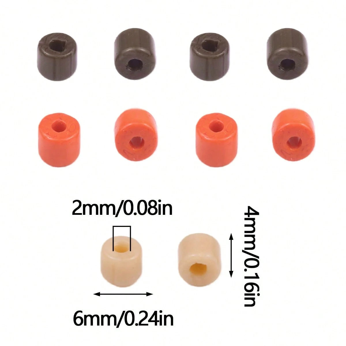 1 Strand Approx. 42-46pcs 4*6mm Colorful Flat Cylindrical Spacer Beads Glass Glazed Beads Handmade DIY Jewelry Semi-Finished Material Accessories Loose Beads