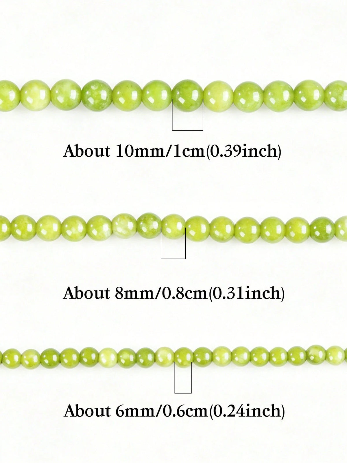  1 Strand Natural Green Peridot Round Beads 6mm/8mm/10mm For Jewelry Making- DIY Bracelets, Necklaces, And Other Jewelry