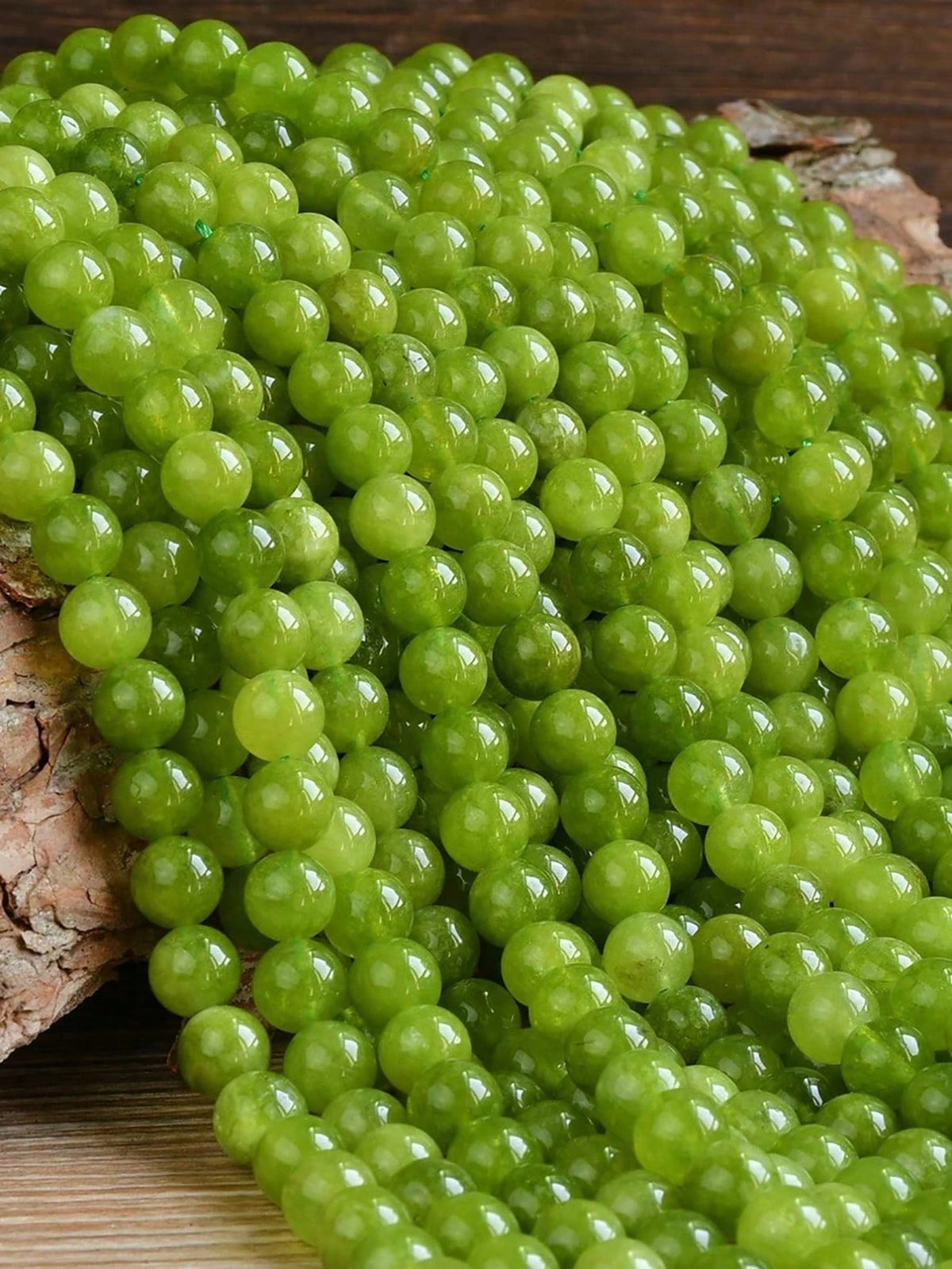  1 Strand Natural Green Peridot Round Beads 6mm/8mm/10mm For Jewelry Making- DIY Bracelets, Necklaces, And Other Jewelry