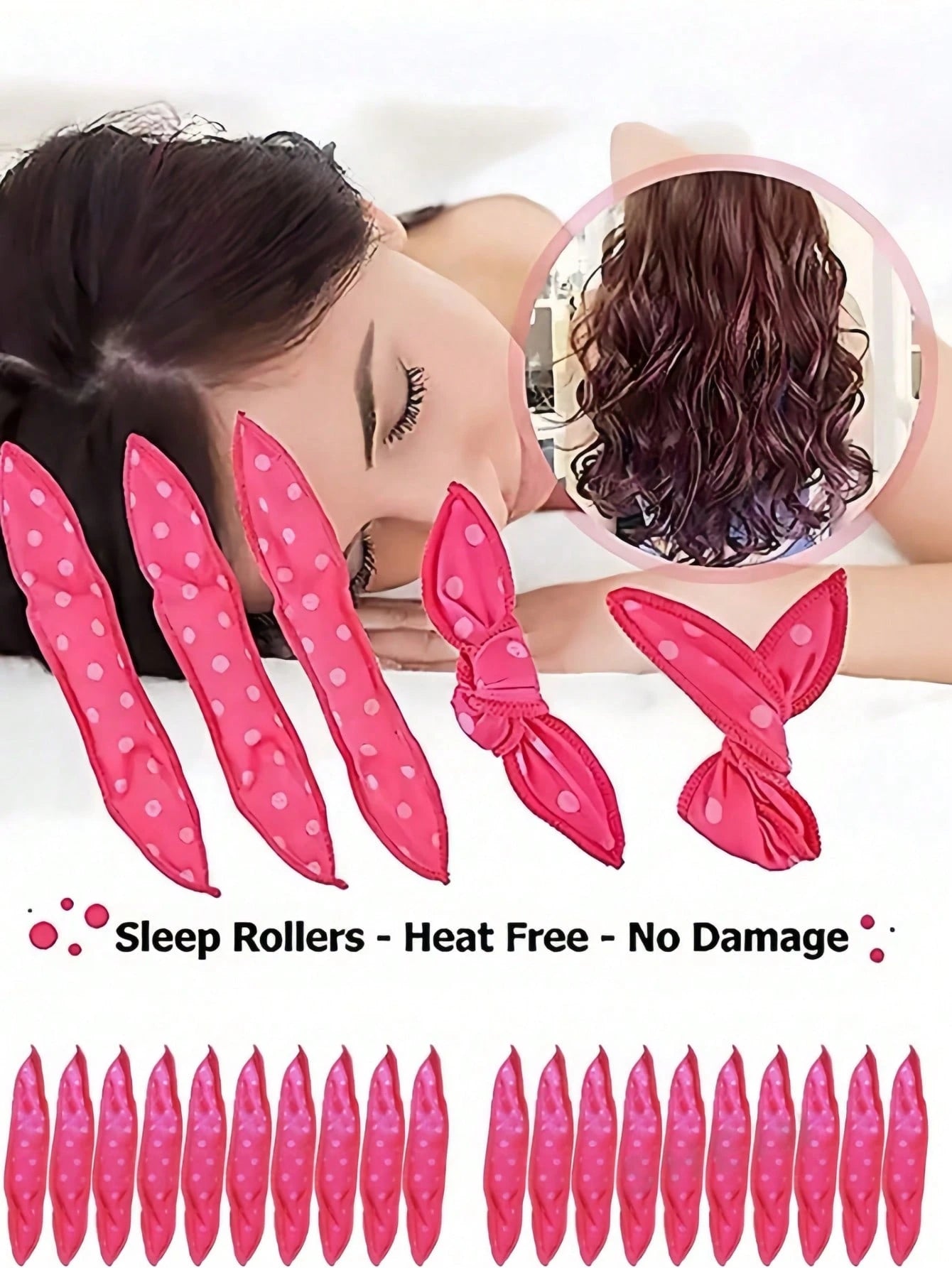 10/15pcs Heatless Sponge Hair Curlers, Sleeping Hair Curlers, Suitable For All Hair Types, Perfect For Big Waves And Overnight Curls, Ideal For Slouchy People. Suitable For Daily Hair Curling, As A Gi