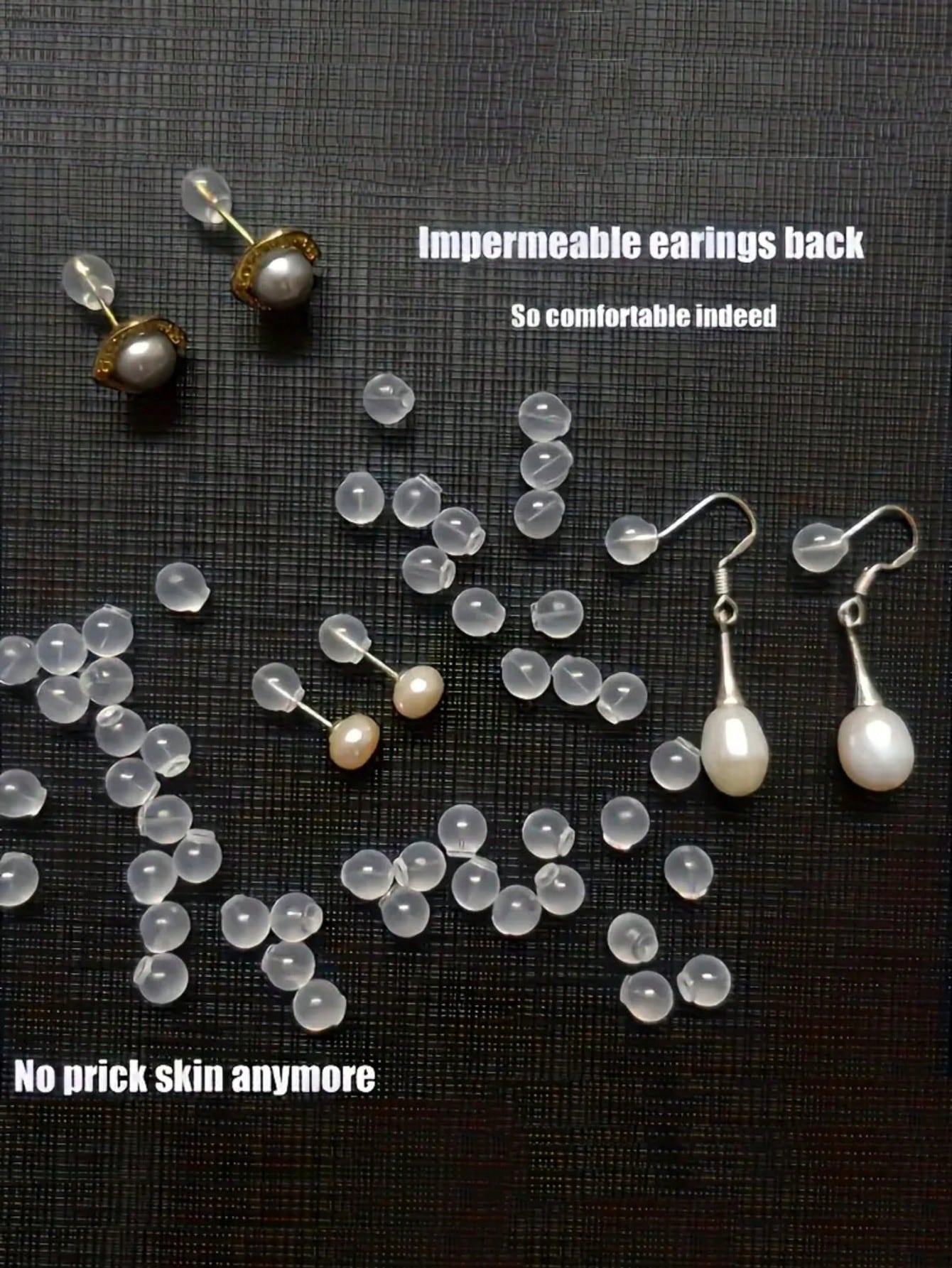 10/20/50/100/500pcs Soft & Comfortable Non-Piercing Earring Backs, Earring Stud Replacement Backs, Soft Transparent Earring Backs For DIY Jewelry Making (1000g For Wholesale Price)