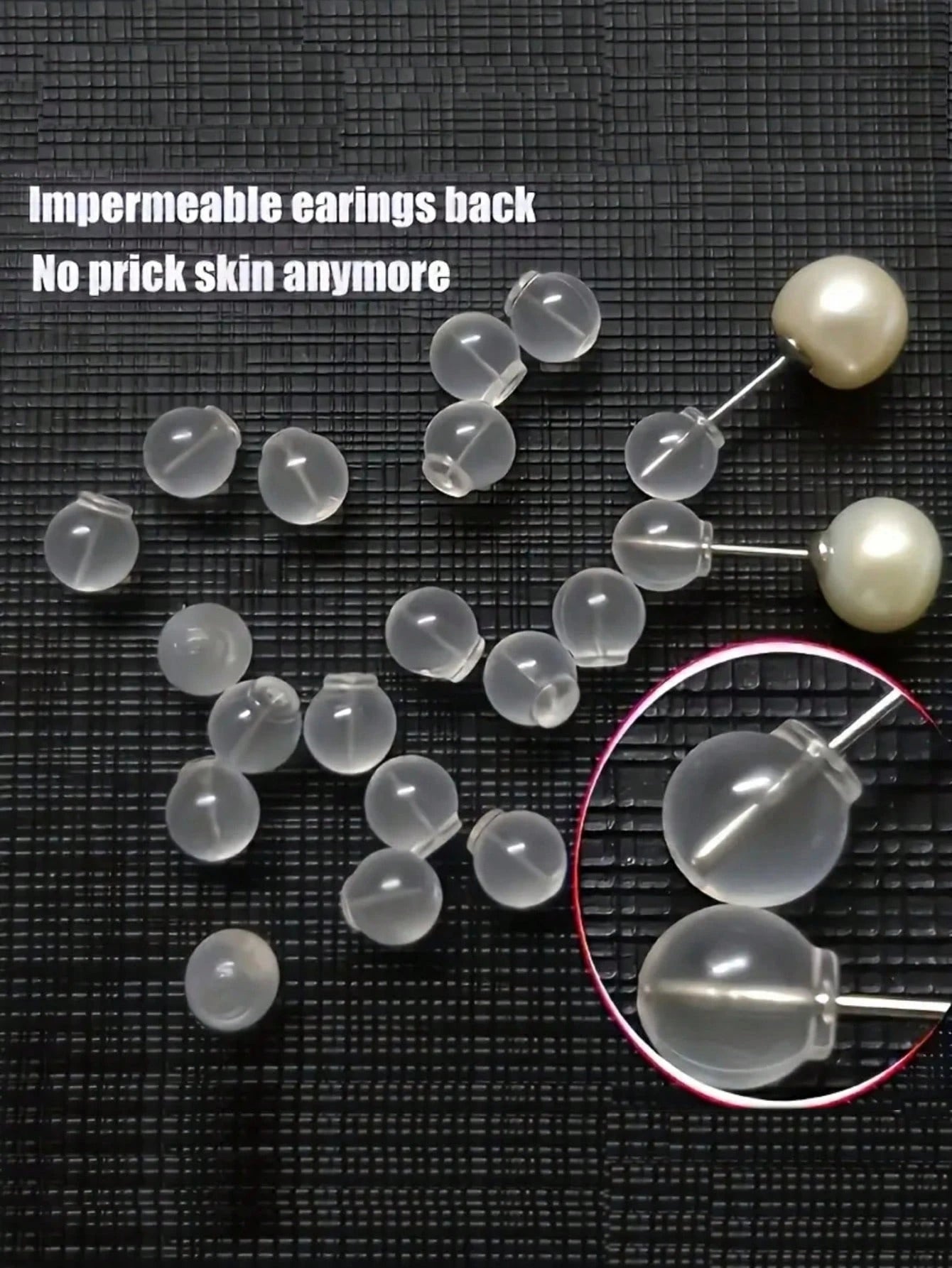 10/20/50/100/500pcs Soft & Comfortable Non-Piercing Earring Backs, Earring Stud Replacement Backs, Soft Transparent Earring Backs For DIY Jewelry Making (1000g For Wholesale Price)