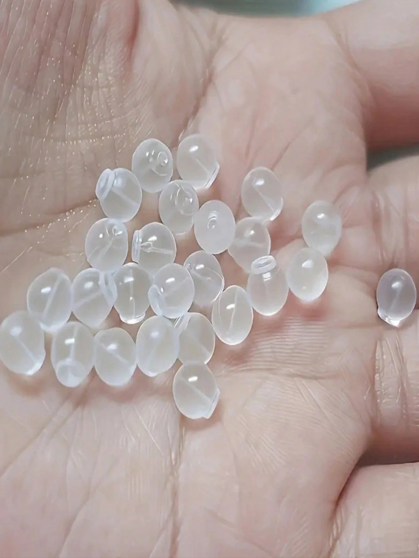 10/20/50/100/500pcs Soft & Comfortable Non-Piercing Earring Backs, Earring Stud Replacement Backs, Soft Transparent Earring Backs For DIY Jewelry Making (1000g For Wholesale Price)