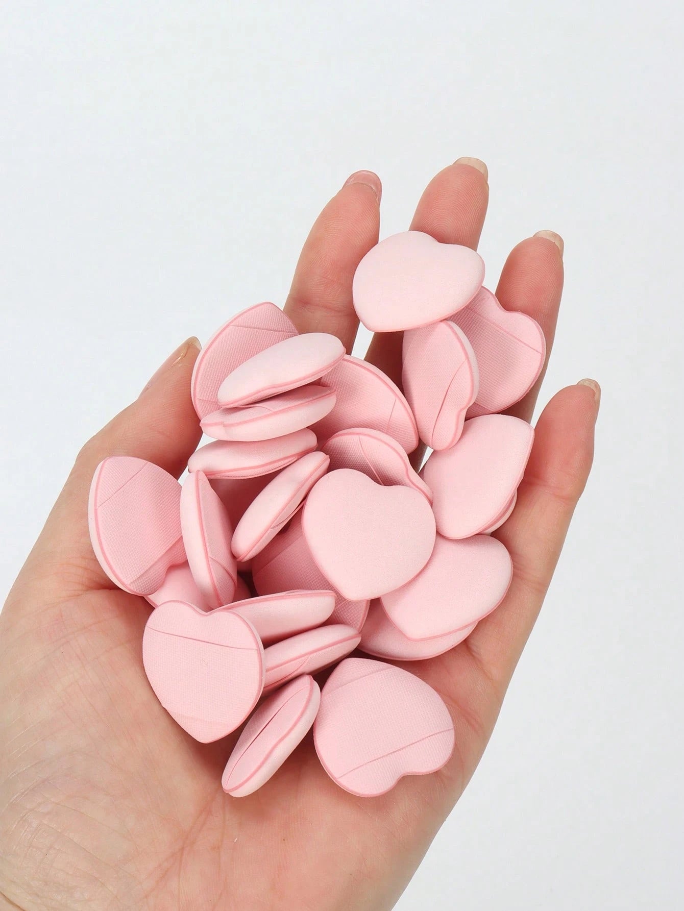 10-30-50-100pcs/Set Finger Makeup Sponge Puff, Latex-Free Hybrid Sponge With Air Cushion, Suitable For Foundation, Powder, Concealer, Fits All Skin Types