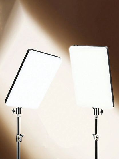10-Inch LED Ring Light With Adjustable Tripod Stand (110cm) And Phone Holder LED Light With Flexible Tripod Stand & Phone Holder, Compatible With IPhone Android Phone Mobile Phone For Photo Selfie Vid