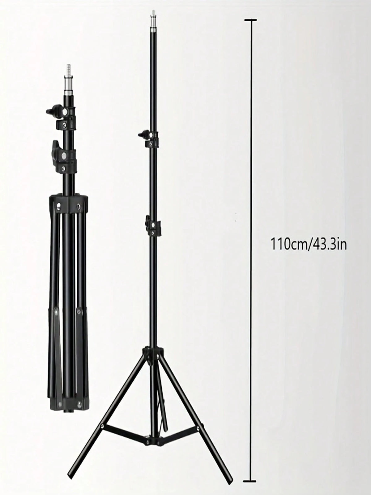 10-Inch LED Ring Light With Adjustable Tripod Stand (110cm) And Phone Holder LED Light With Flexible Tripod Stand & Phone Holder, Compatible With IPhone Android Phone Mobile Phone For Photo Selfie Vid