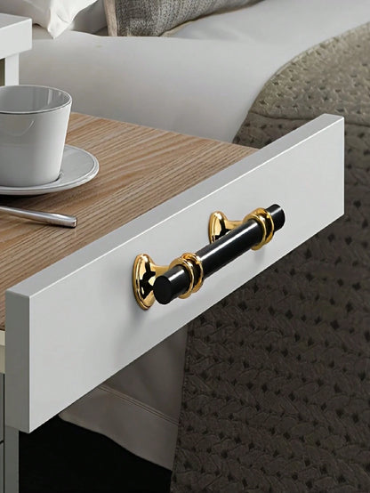 10-Pack Modern Golden Cabinet Handles With Installation Hardware, Polished Metal Drawer Pulls For Cabinets, Dressers, Furniture- Premium Metal Finish Cabinet Hardware