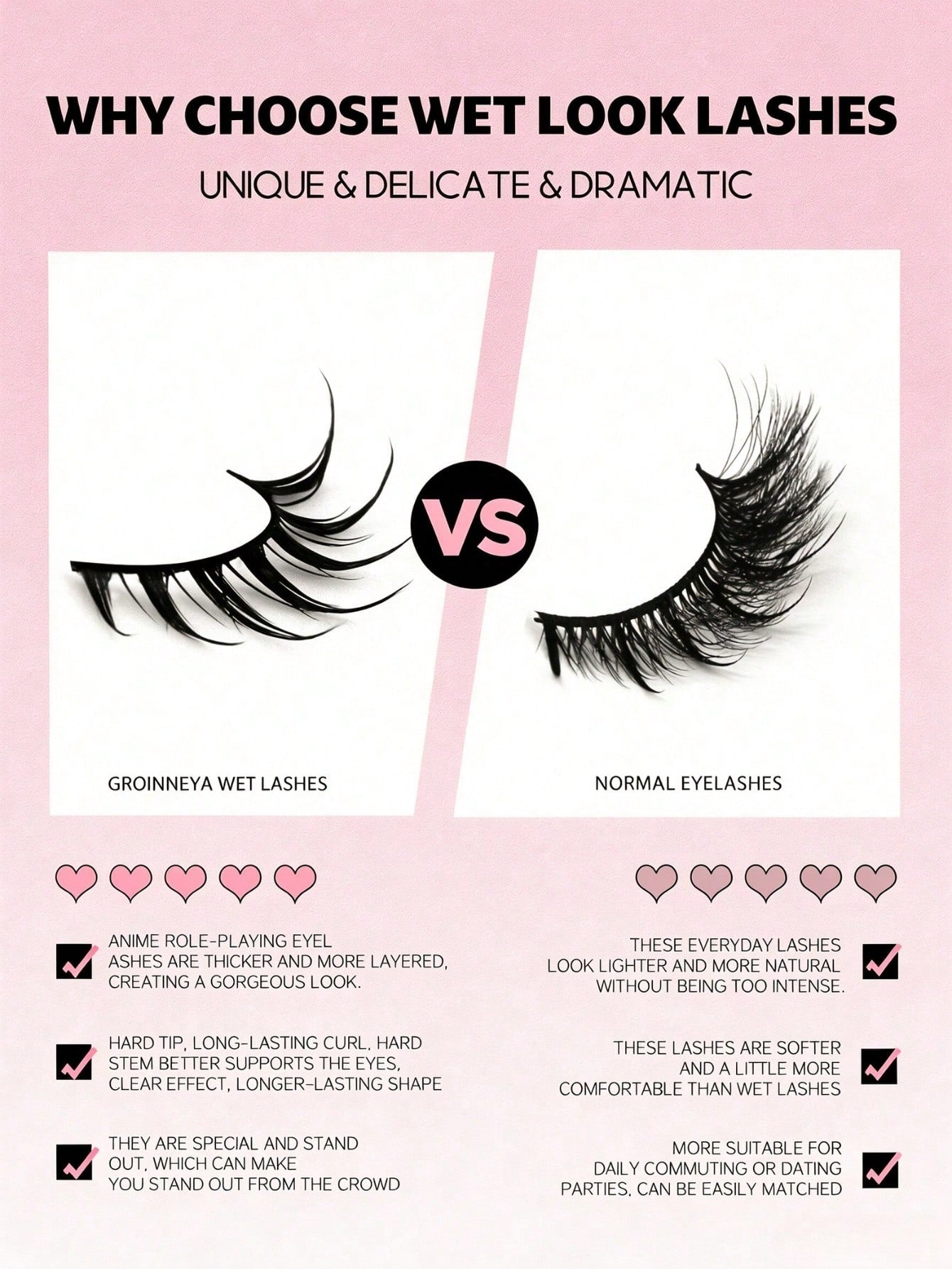 10 Pairs Wet Look Spiky Fox Eye Anime Strip Lashes, Dramatic Pointed Tip False Eyelashes, Reusable Long Lasting Fake Lashes For Anime Cosplay, Halloween, Club Party & Stage Makeup Beauty Tool