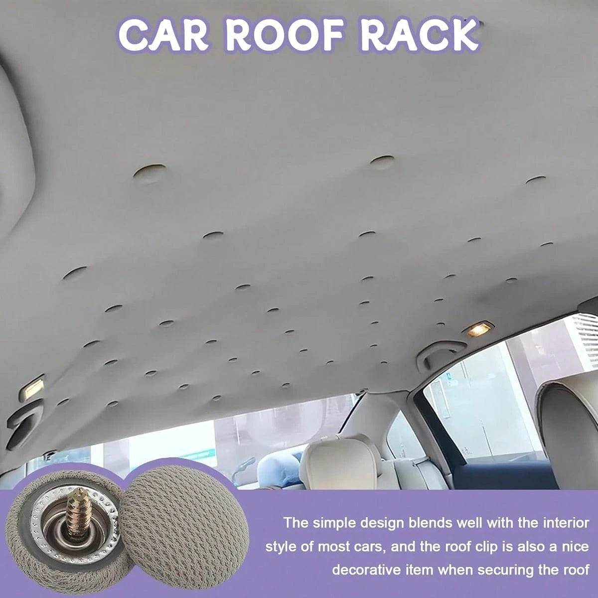 10 Pieces Of Car Roof Lining Clips Kit, Universal Quick-Install Fasteners, For Repairing The Sagging Of The Car Roof Lining, Car Interior Repair Set, Eliminating Rattling Sounds, An Ideal Easter Gift