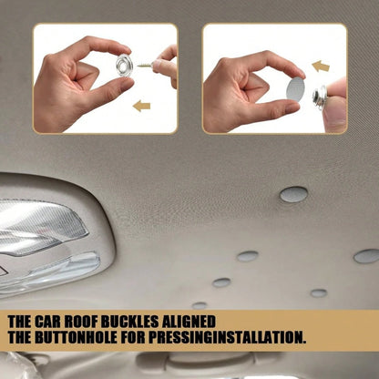 10 Pieces Of Car Roof Lining Clips Kit, Universal Quick-Install Fasteners, For Repairing The Sagging Of The Car Roof Lining, Car Interior Repair Set, Eliminating Rattling Sounds, An Ideal Easter Gift