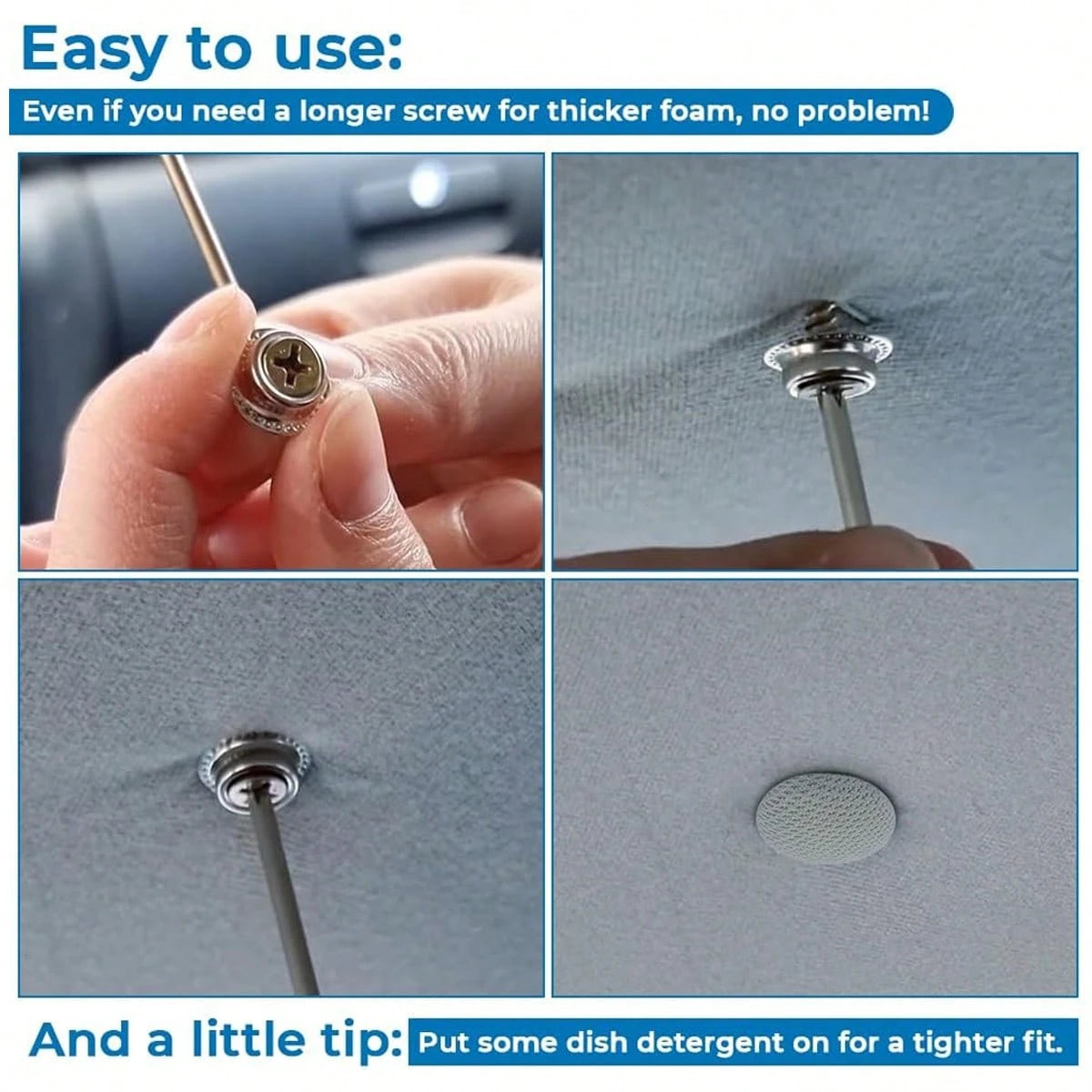 10 Pieces Of Car Roof Lining Clips Kit, Universal Quick-Install Fasteners, For Repairing The Sagging Of The Car Roof Lining, Car Interior Repair Set, Eliminating Rattling Sounds, An Ideal Easter Gift