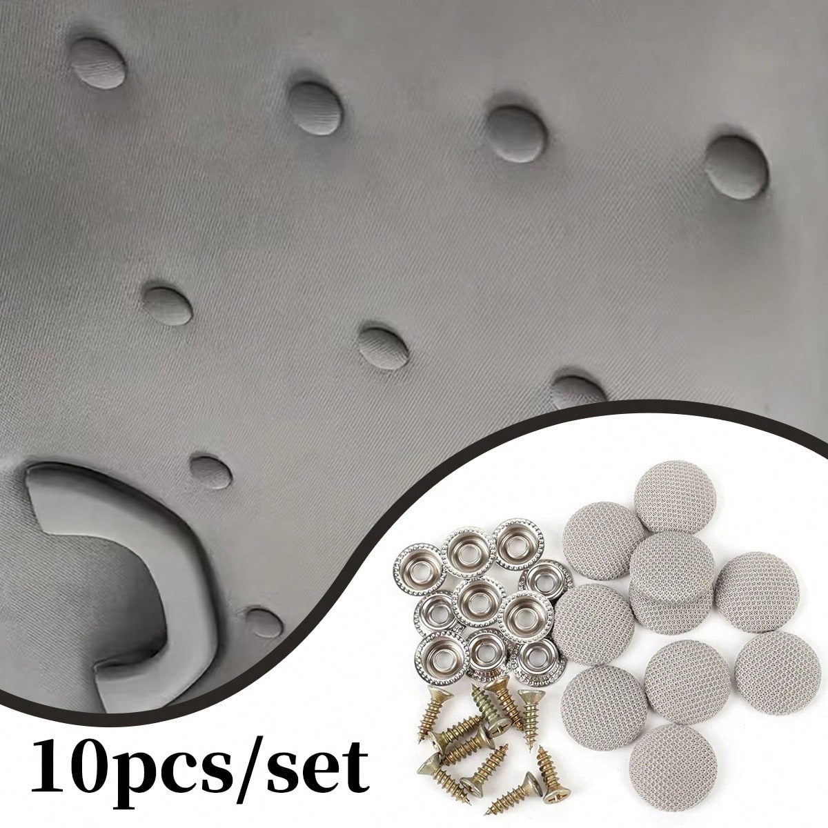 10 Pieces Of Car Roof Lining Clips Kit, Universal Quick-Install Fasteners, For Repairing The Sagging Of The Car Roof Lining, Car Interior Repair Set, Eliminating Rattling Sounds, An Ideal Easter Gift