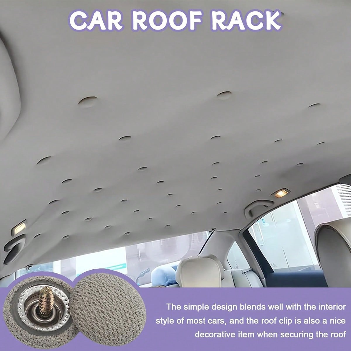 10 Pieces Of Car Roof Lining Clips Kit, Universal Quick-Install Fasteners, For Repairing The Sagging Of The Car Roof Lining, Car Interior Repair Set, Eliminating Rattling Sounds, An Ideal Easter Gift