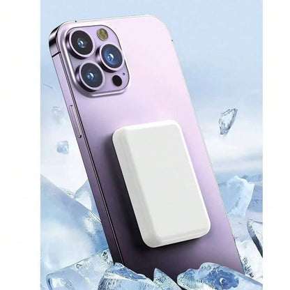 10000mAh Mini Magnetic Portable Charger, Slim & Compact, High Capacity For IOS & Multiple Phones, Supports Non-Magnetic Charging (Charging Cable Required), Wireless Charging & Universal Wired Charging