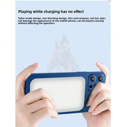 10000mAh Mini Magnetic Portable Charger, Slim & Compact, High Capacity For IOS & Multiple Phones, Supports Non-Magnetic Charging (Charging Cable Required), Wireless Charging & Universal Wired Charging