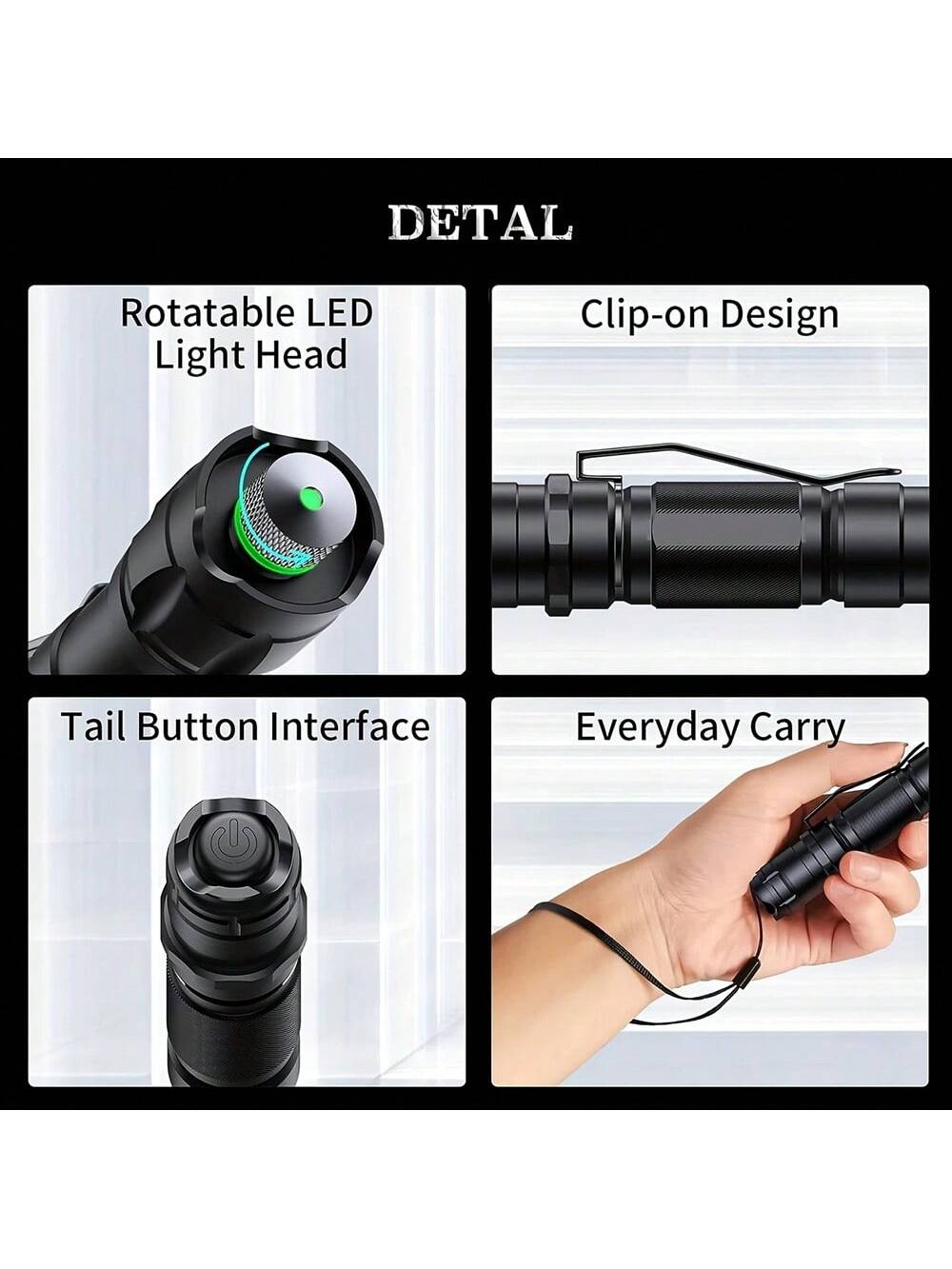 10000mW USB Rechargeable Green Laser Pointer, High Power Handheld Laser Pen With Starry Cap And Adjustable Focus, For Pets, Camping Outdoor