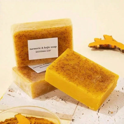 100g Turmeric Soap: Face And Body Cleansing, Brightens Skin, Deep Cleansing, Smooth And Clear Skin, Suitable For All Skin Types, Contains Natural Ingredients